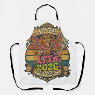 Vintage Eagle 1776 2026 Shirt Bubble Patriotic Apron