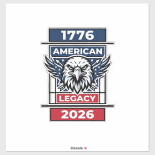 Vintage Eagle 1776 2026 Shirt Patriotic Typography