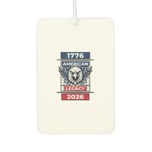 Vintage Eagle 1776 2026 Shirt Patriotic Typography Air Freshener