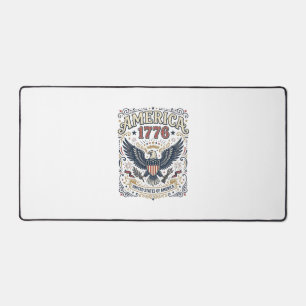 Vintage Eagle America 1776 Patriotic Desk Mat