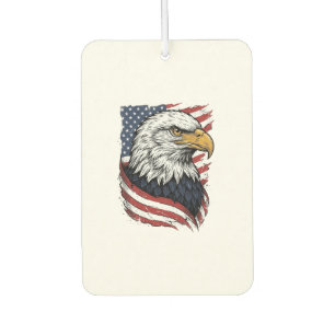 Vintage Eagle American Flag Patriotic Shirt Design Air Freshener