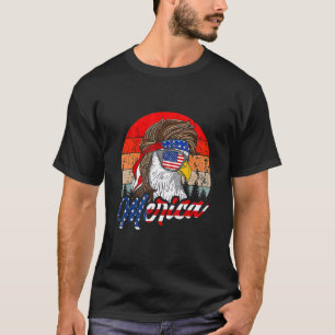 Vintage Eagle Mullet 4th Of July Patriotic America T-Shirt