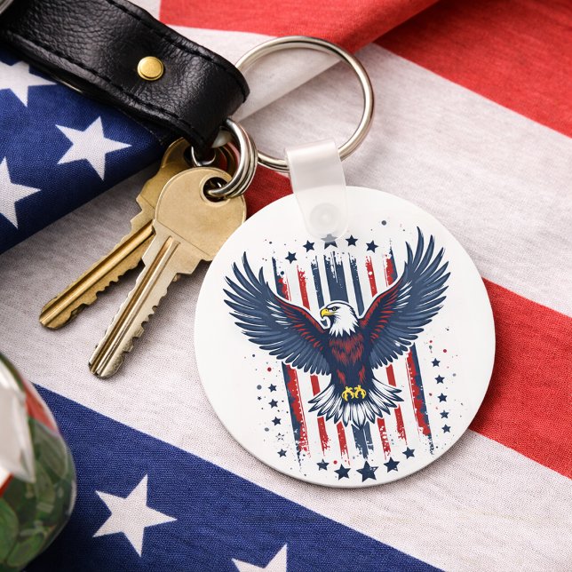 Vintage Eagle Patriotic Keychain (Creator Uploaded)