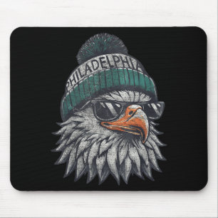 Vintage Eagle With Sungles Men Women Kids Cool  Mouse Pad