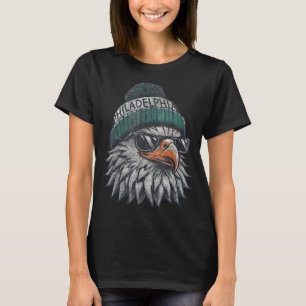 Vintage Eagle With Sungles Men Women Kids Cool  T-Shirt