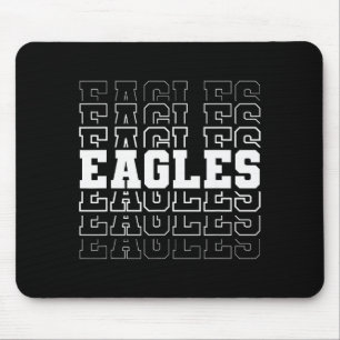 Vintage Eagles High School Go Eagles Pride Back To Mouse Pad