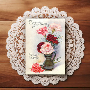 Vintage Early 1900's Birthday Greeting Postcard