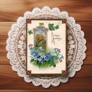 Vintage Early 1900's Birthday Greeting Postcard