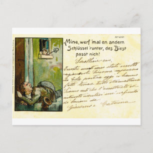 Vintage, Early German postcard, 1900 Postcard
