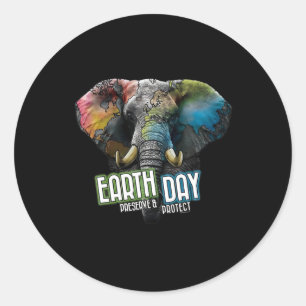 Vintage Earth Day Earth Day Shirt For Women2  Classic Round Sticker