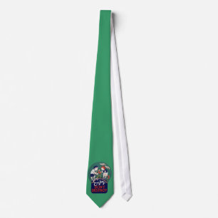 Vintage Earth day Illustration Tie