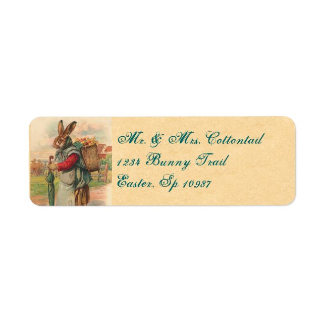 Vintage Easter Address Labels (Front)