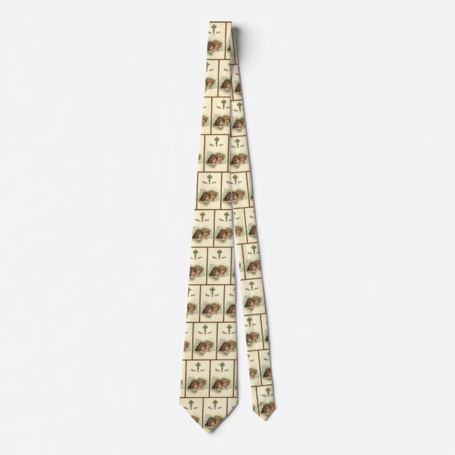 Vintage Easter, Angelic Angels Clouds in Heaven Tie (Front)