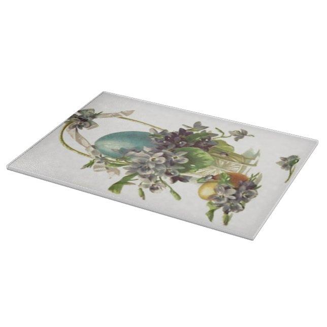 Vintage Easter Basket Cutting Board (Corner)