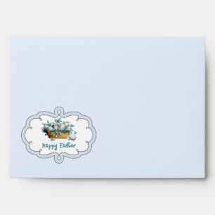 Vintage Easter Basket with Eggs Easter Envelopes