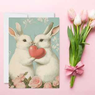 Vintage Easter Bunnies Card