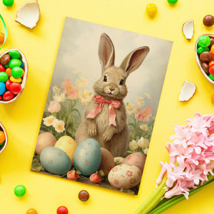 Vintage Easter Bunny  Card