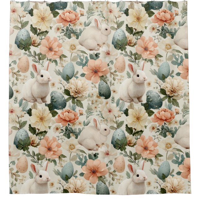 Vintage Easter Bunny Floral (10) (Front)