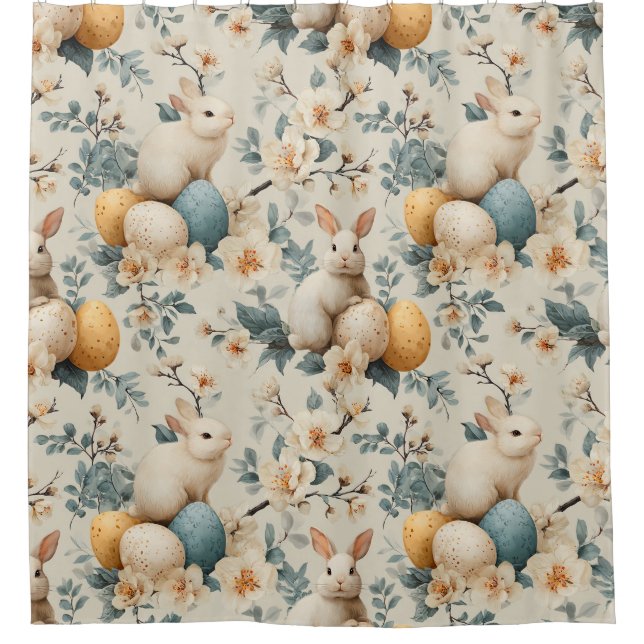 Vintage Easter Bunny Floral (3) (Front)