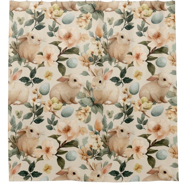 Vintage Easter Bunny Floral (4) (Front)