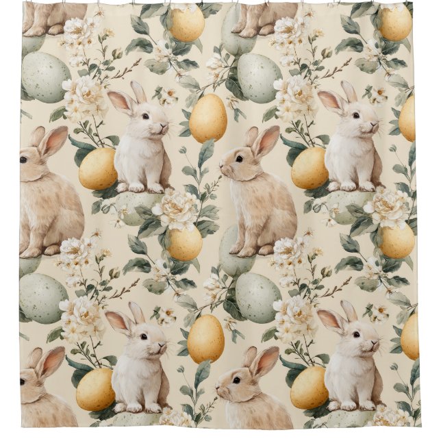 Vintage Easter Bunny Floral (5) (Front)