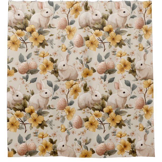 Vintage Easter Bunny Floral (8) (Front)