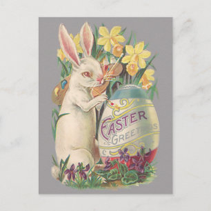 Vintage Easter Bunny Holiday Postcard
