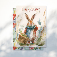 Vintage Easter Bunny Picnic Delight