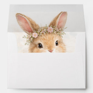 Vintage Easter Bunny Rabbit Return Address Envelope