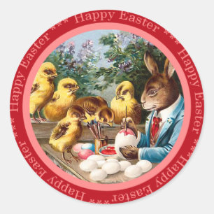 Vintage Easter Bunny Sticker