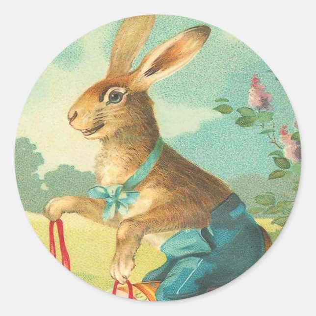 Vintage Easter Bunny Stickers (Front)