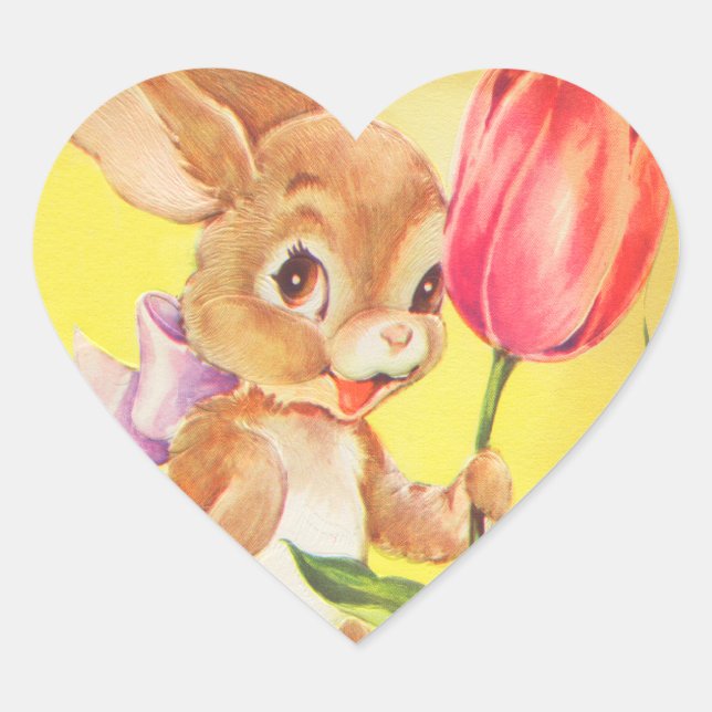 Vintage Easter Bunny Stickers (Front)