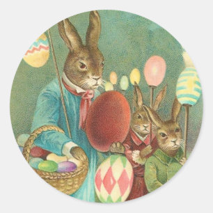 Vintage Easter Bunny Stickers