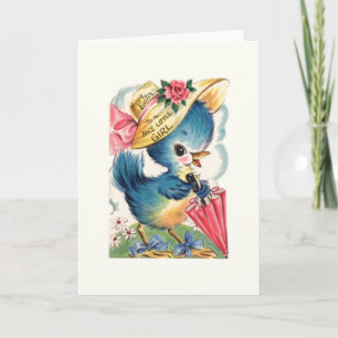 Vintage Easter Card for Nice Little Girl