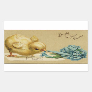 Vintage Easter Chick Sticker