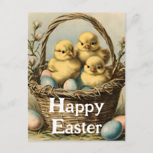 Vintage   Easter Chicks  Holiday Postcard