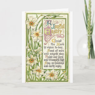 Vintage Easter - Christ is Risen, Holiday Card