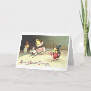 Vintage Easter Circus Greeting Card