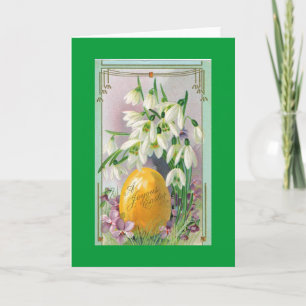 Vintage Easter Crocus Holiday Card