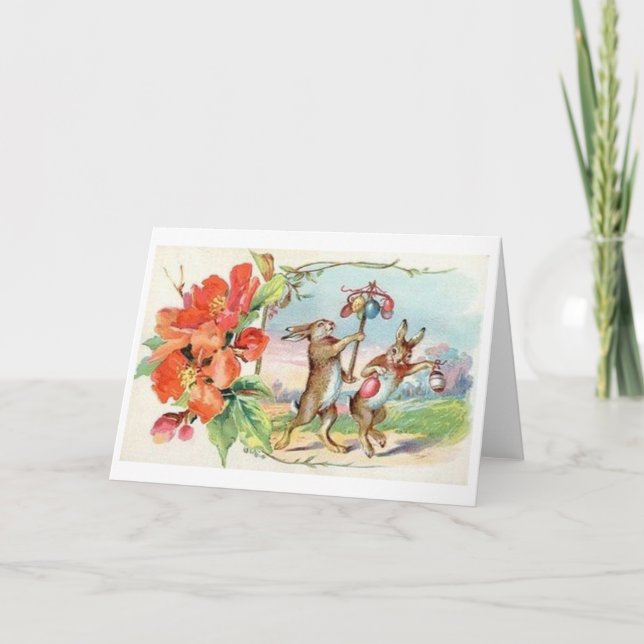 Vintage Easter Decorating Card (Front)