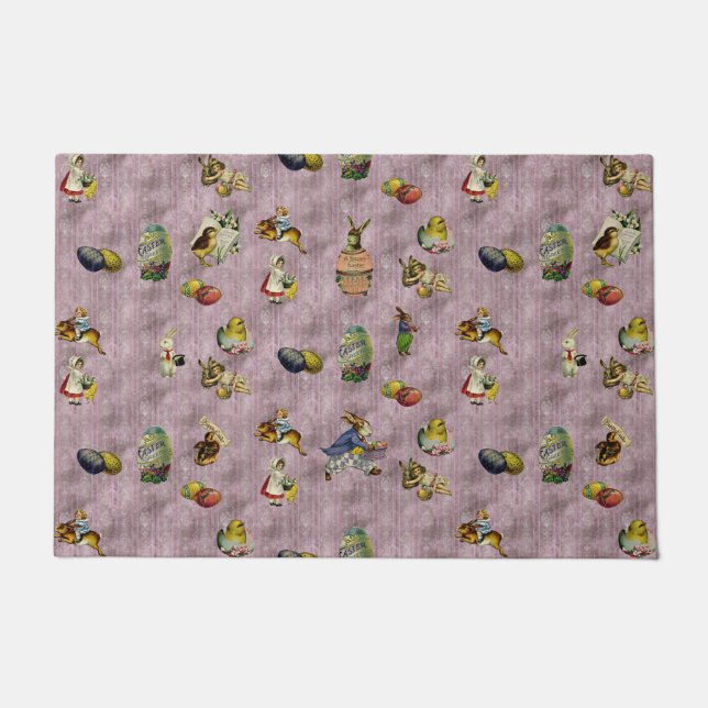 Vintage Easter Doormat (Front)