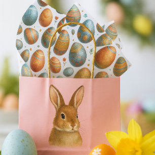 Vintage Easter Egg Pattern Holiday  Tissue Paper
