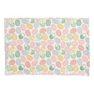 Vintage Easter Eggs Pattern   Pillowcase