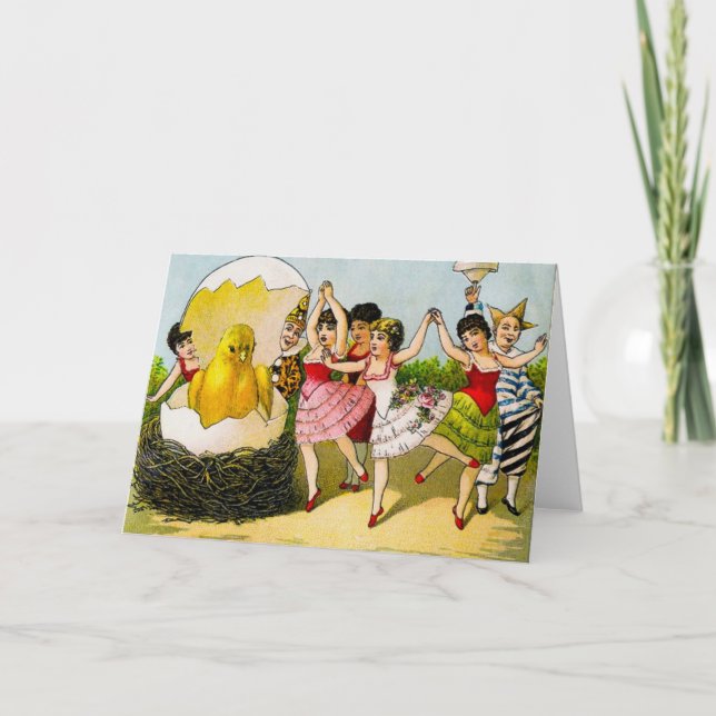 Vintage Easter Greeting Card (Front)