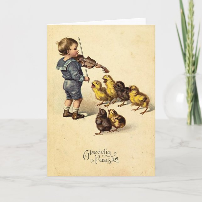 Vintage Easter Greeting Card (Front)