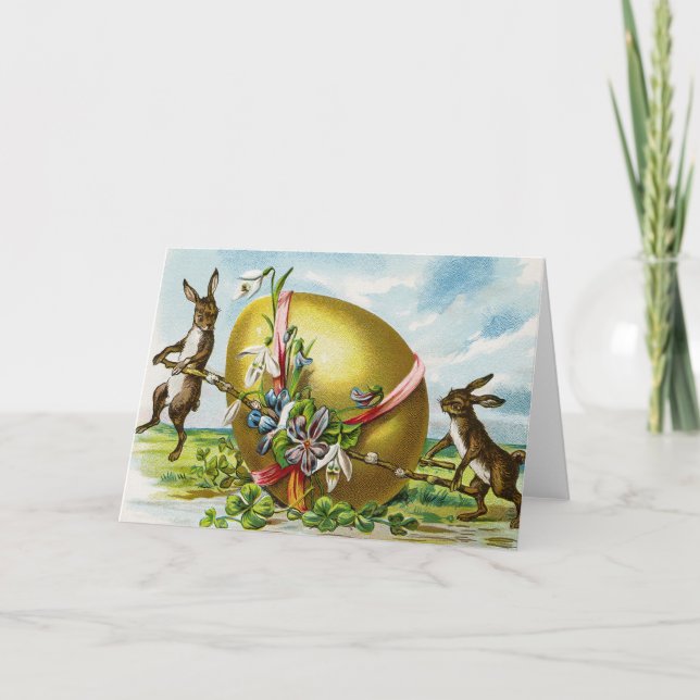 Vintage Easter Greeting Card (Front)