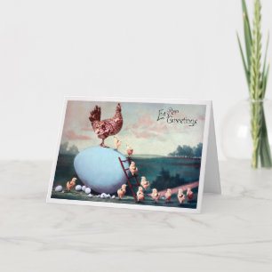 Vintage Easter Greetings Card
