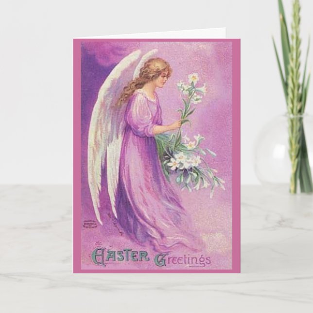 Vintage Easter Greetings - Card (Front)
