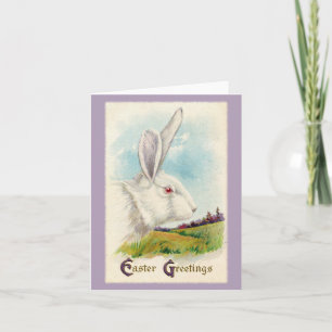 Vintage Easter Greetings Print Holiday Card