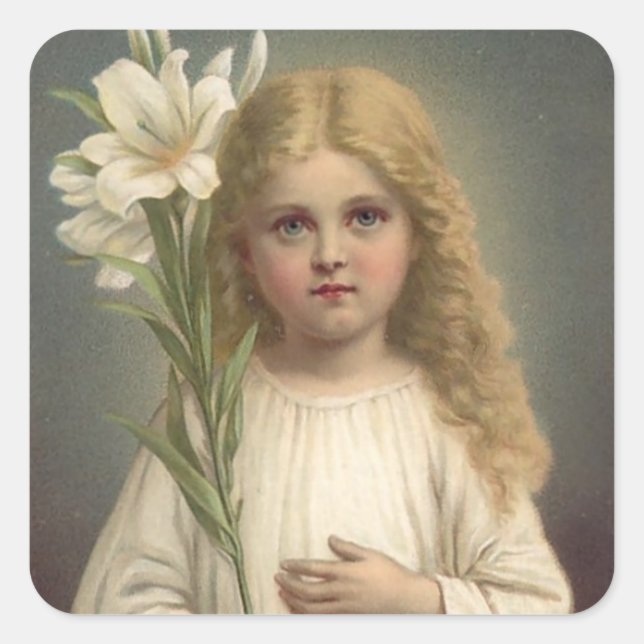 Vintage Easter Holiday Art Sticker (Front)